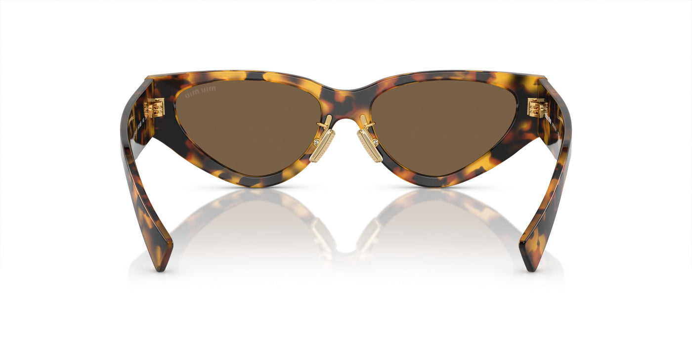 Miu Miu SMU03Z Honey Havana/Dark Brown #colour_honey-havana-dark-brown