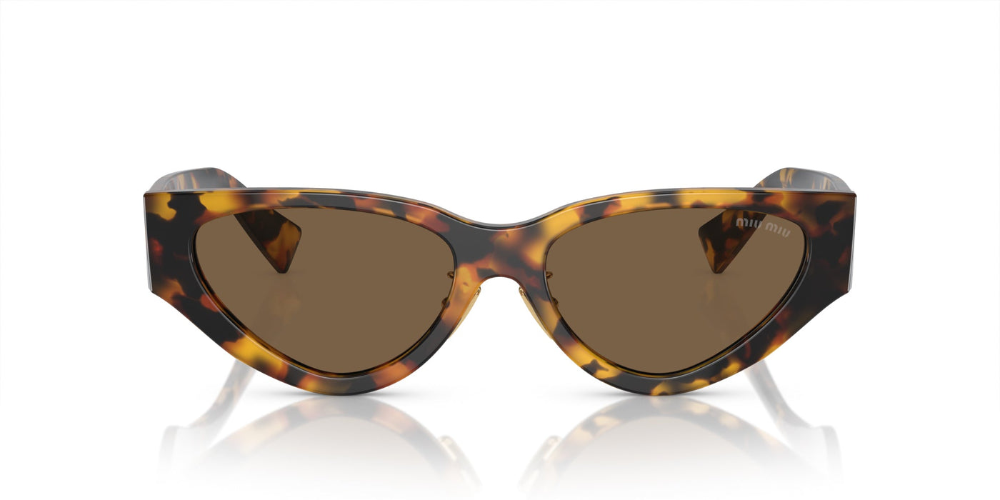 Miu Miu SMU03Z Honey Havana/Dark Brown #colour_honey-havana-dark-brown