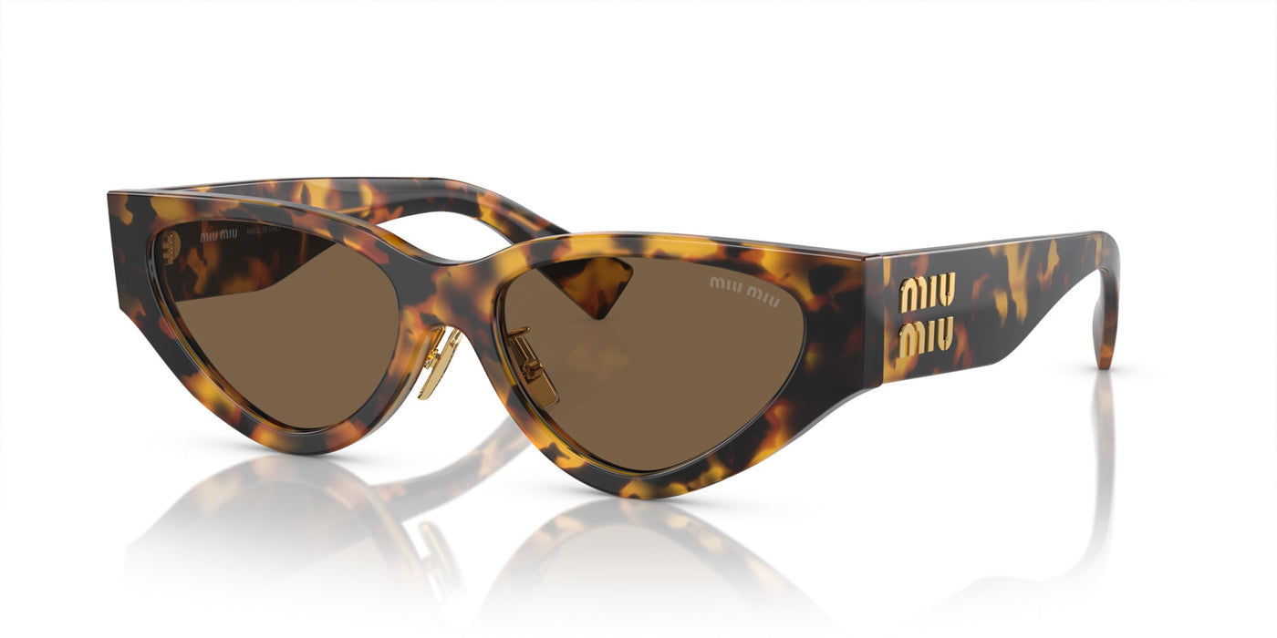 Miu Miu SMU03Z Honey Havana/Dark Brown #colour_honey-havana-dark-brown