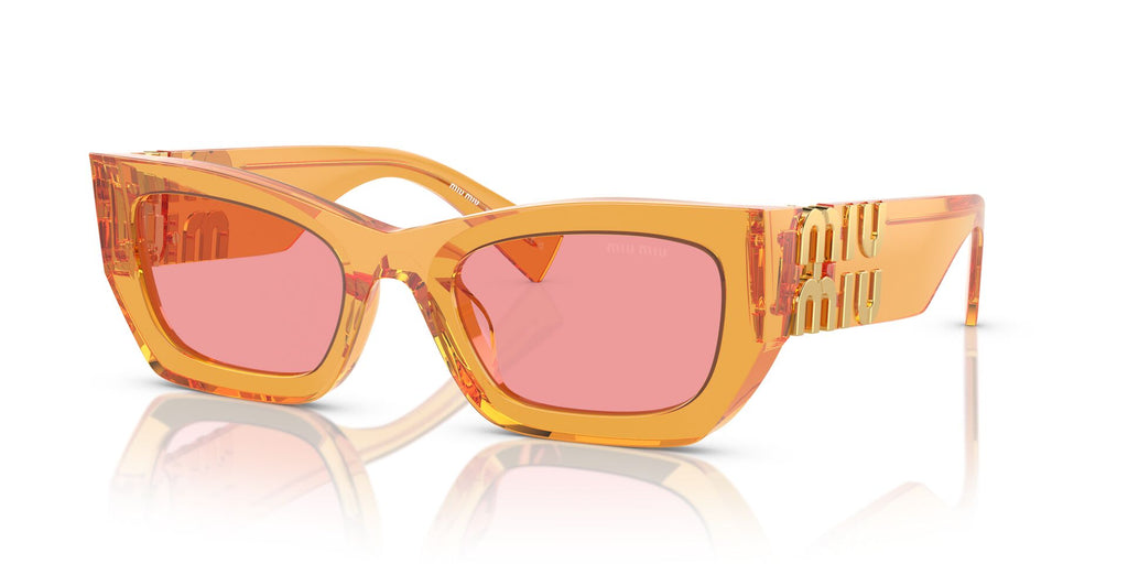 Miu Miu SMU09W Orange Transparent/Pink #colour_orange-transparent-pink