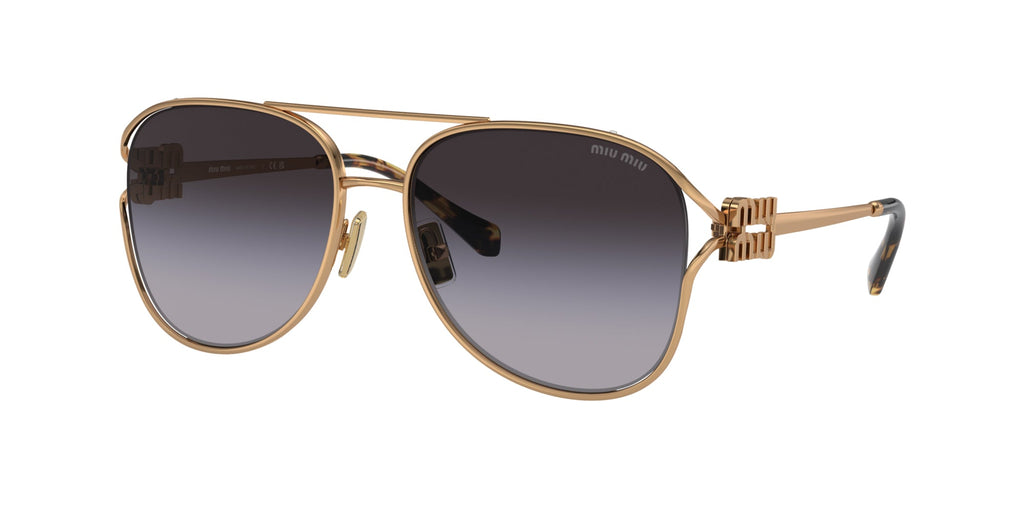 Miu Miu SMU52Z Antique Gold/Grey Gradient #colour_antique-gold-grey-gradient