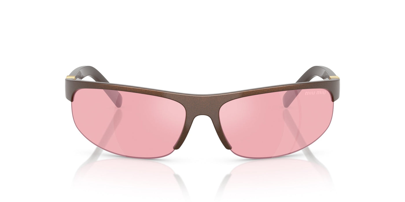 Miu Miu SMU A02 Cocoa Metal/Pink Mirror #colour_cocoa-metal-pink-mirror