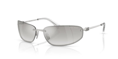 Miu Miu SMU A50 Silver/Clear Silver Gradient #colour_silver-clear-silver-gradient