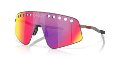 Oakley Sutro TI Sweep OO6025 Matte Gunmetal/Prizm Road #colour_matte-gunmetal-prizm-road