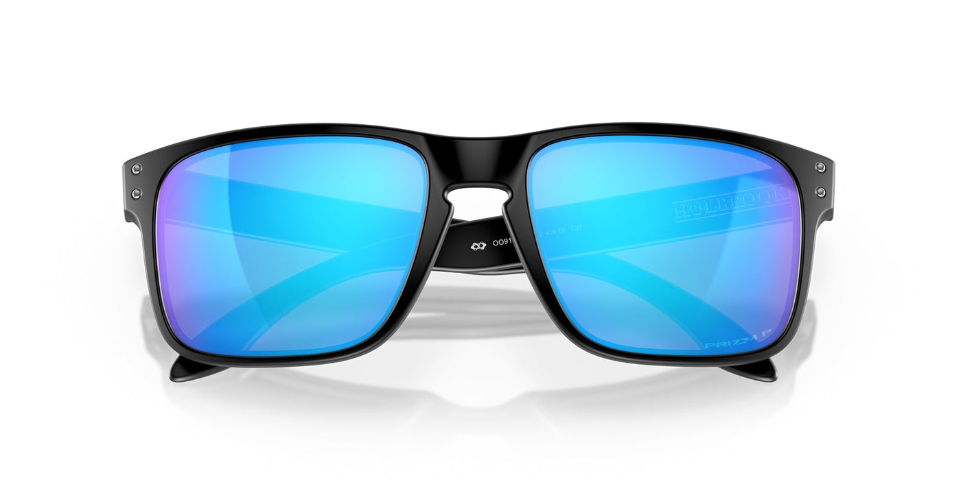 Oakley Holbrook OO9102 Matte Black/Prizm Sapphire Polarised #colour_matte-black-prizm-sapphire-polarised