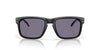 Oakley Holbrook OO9102 Matte Black-Blue/Prizm Grey #colour_matte-black-blue-prizm-grey