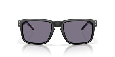 Oakley Holbrook OO9102 Matte Black-Blue/Prizm Grey #colour_matte-black-blue-prizm-grey