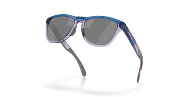 Oakley Frogskins Range OO9284 Matte Transparent Blue/Prizm Black #colour_matte-transparent-blue-prizm-black