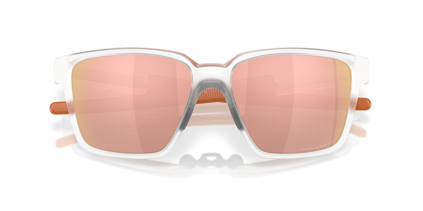 Oakley Actuator SQ OO9430 Matte Clear/Prizm Rose Gold Polarised #colour_matte-clear-prizm-rose-gold-polarised