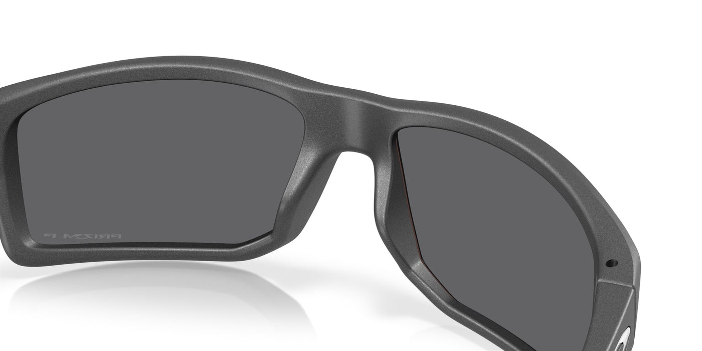 Oakley Gibston Xl OO9470 Steel/Prizm Black Polarised #colour_steel-prizm-black-polarised