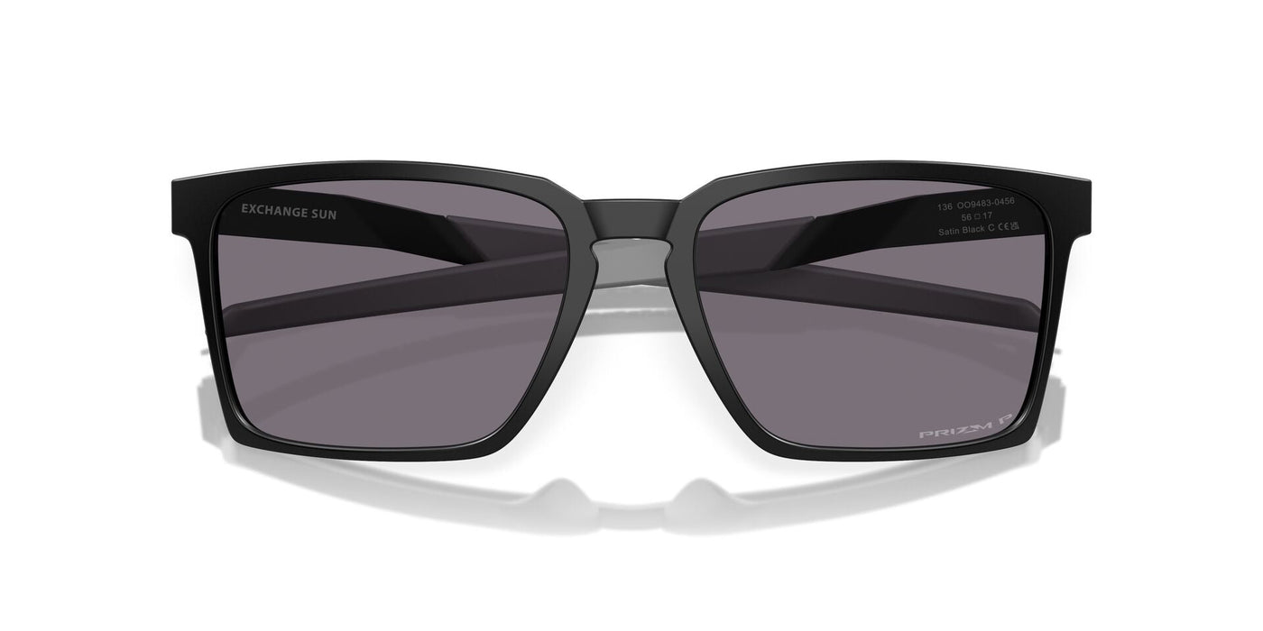 Oakley Exchange Sun OO9483 Satin Black/Prizm Grey Polarised #colour_satin-black-prizm-grey-polarised