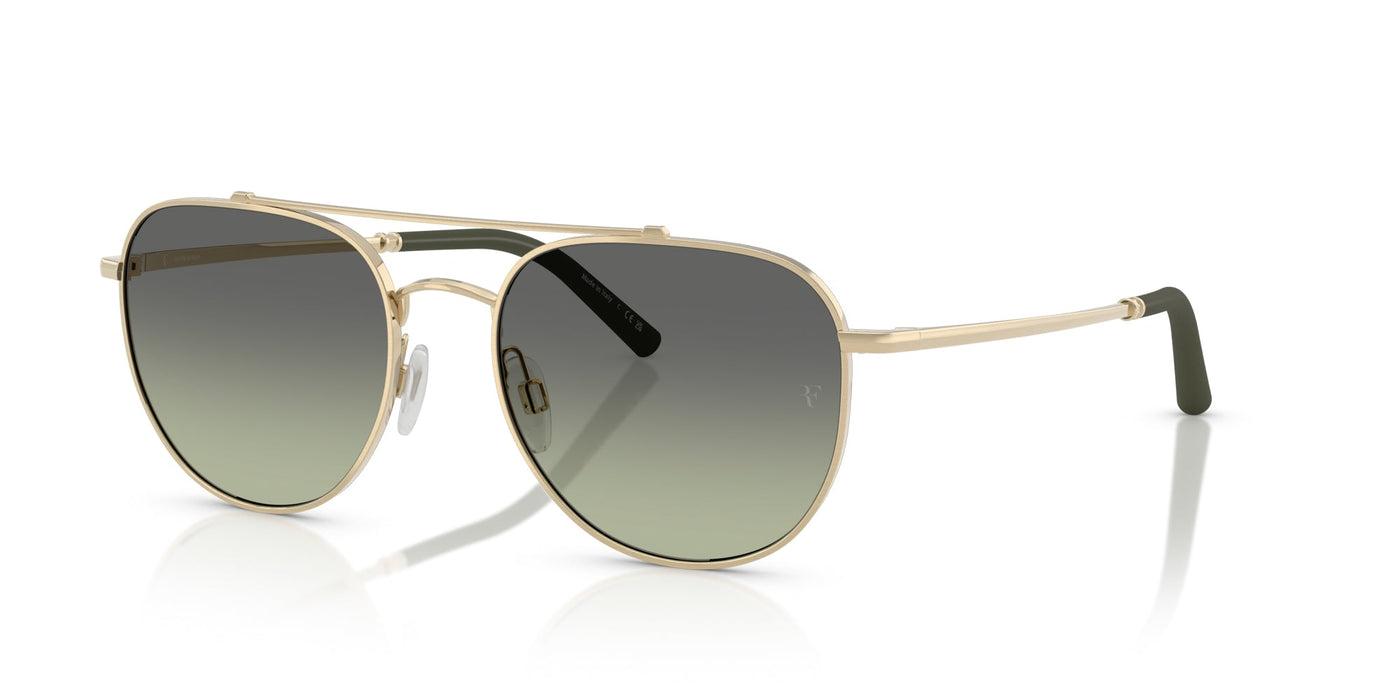 Oliver Peoples R-10 OV1346S Brushed Gold/Forest Gradient #colour_brushed-gold-forest-gradient