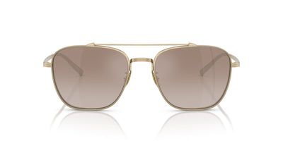 Oliver Peoples Avison OV1349ST Soft Gold/Tuscan Brown Gradient Mirror #colour_soft-gold-tuscan-brown-gradient-mirror