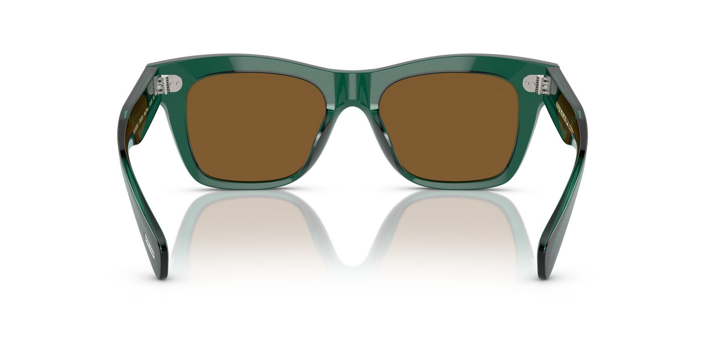 Oliver Peoples Ms. Oliver OV5542SU Translucent Dark Teal/Cognac Mirror #colour_translucent-dark-teal-cognac-mirror