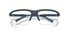 Oliver Peoples R-6 OV5572S Semi-Matte Blue Ash/Clear Blue Light Filter #colour_semi-matte-blue-ash-clear-blue-light-filter