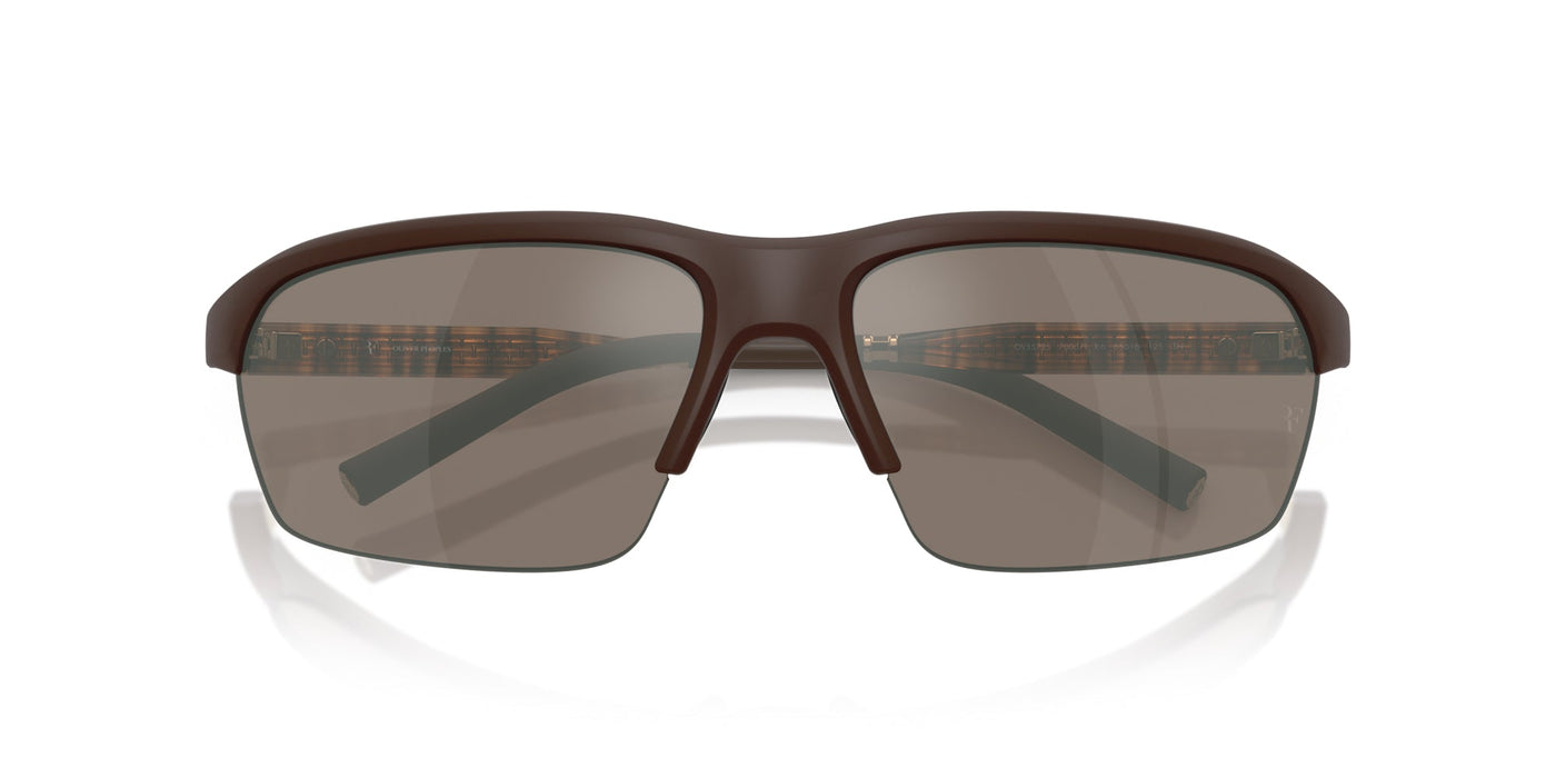 Oliver Peoples R-6 OV5572S Semi-Matt Umber/Sierra Flash Mirror #colour_semi-matt-umber-sierra-flash-mirror