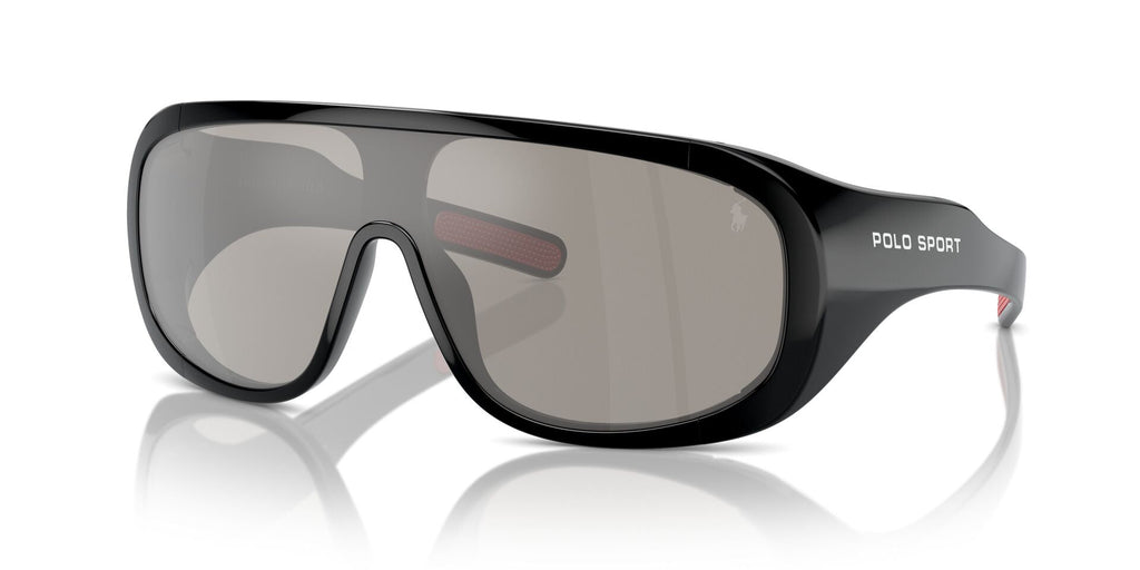 Polo Ralph Lauren PH4215U Shiny Black/Light Grey Silver Mirror #colour_shiny-black-light-grey-silver-mirror