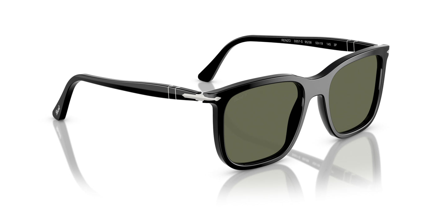 Persol Renzo PO3357S Black/Green Polarised #colour_black-green-polarised