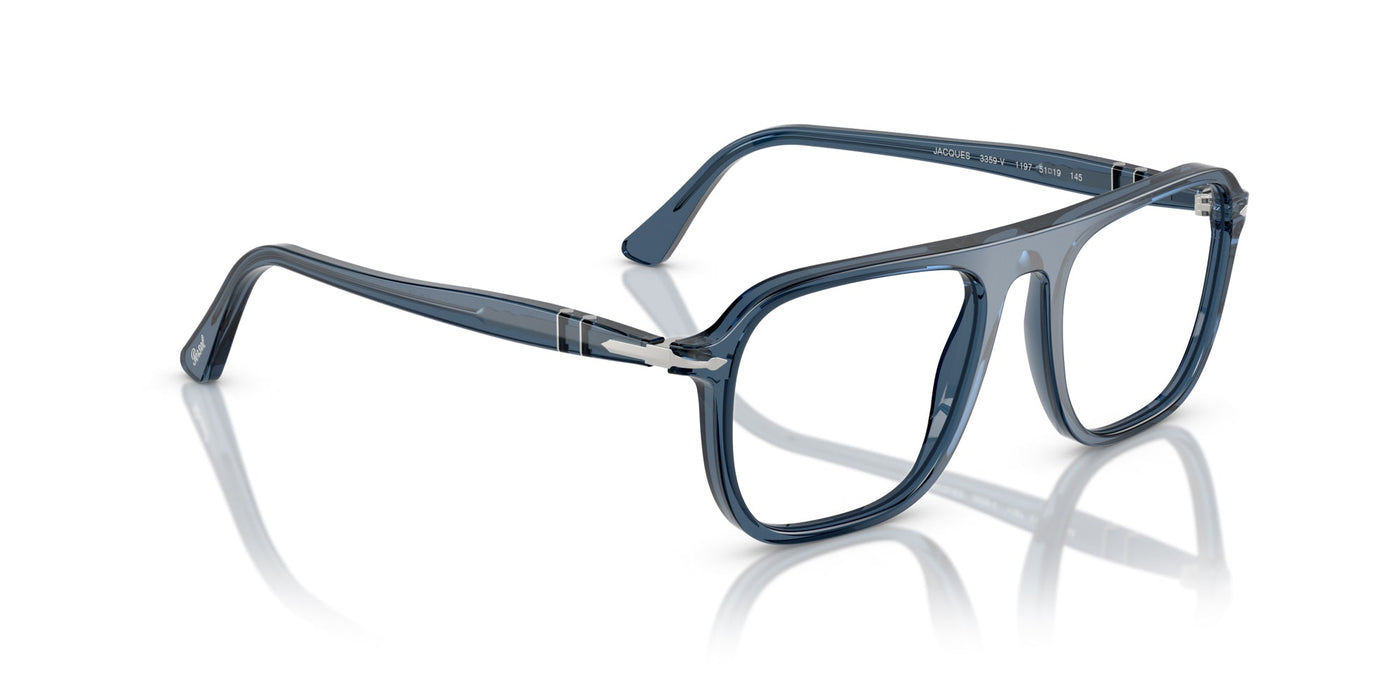 Persol Jacques PO3359V Transparent Blue Denim #colour_transparent-blue-denim