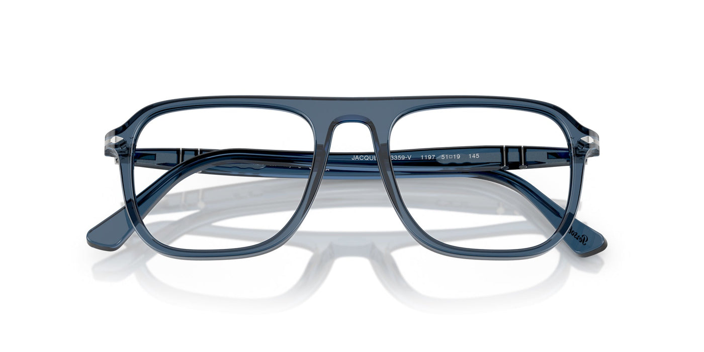 Persol Jacques PO3359V Transparent Blue Denim #colour_transparent-blue-denim