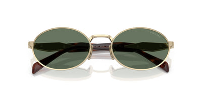 Prada SPR65Z Pale Gold/Dark Green #colour_pale-gold-dark-green