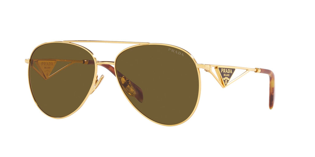 Prada SPR73Z Gold/Dark Brown #colour_gold-dark-brown