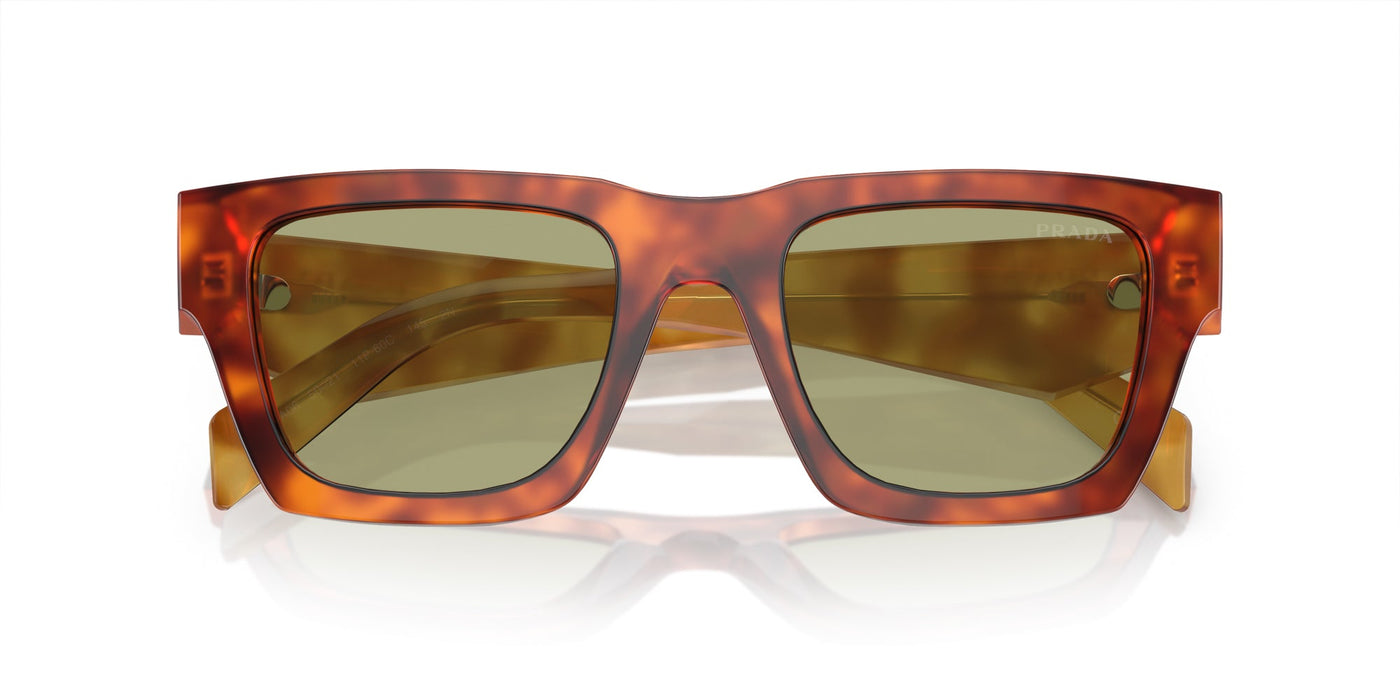 Prada SPR A06 Cognac Tortoise/Green #colour_cognac-tortoise-green