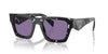 Prada SPR A06 Tortoise Black Crystal/Violet Internal Silver Mirror #colour_tortoise-black-crystal-violet-internal-silver-mirror