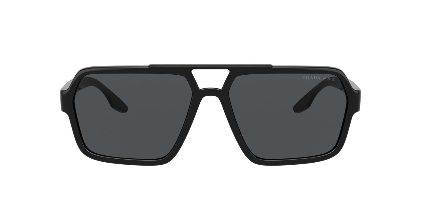 Prada Linea Rossa SPS01X Black/Dark Grey Polarised Gradient #colour_black-dark-grey-polarised-gradient