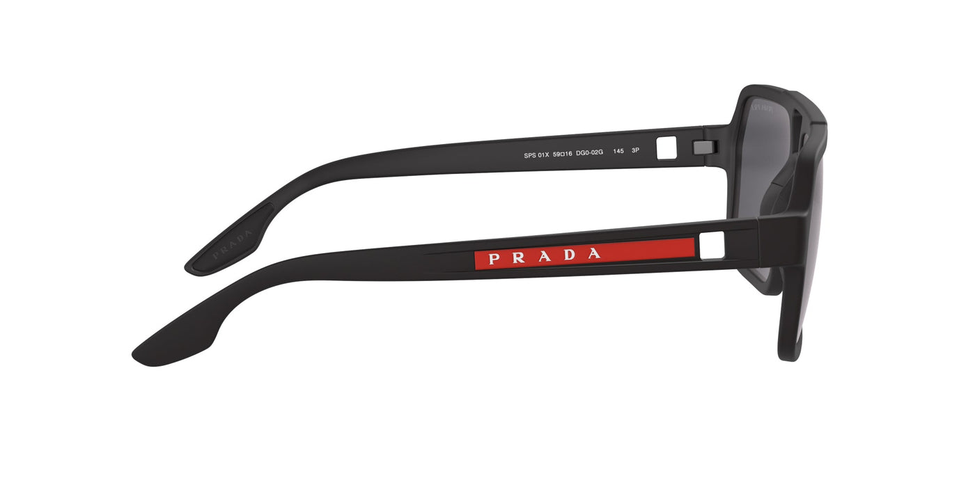 Prada Linea Rossa SPS01X Black Rubber/Dark Grey Polarised #colour_black-rubber-dark-grey-polarised