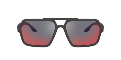 Prada Linea Rossa SPS01X Black Rubber/Dark Grey Blue/Red Mirror #colour_black-rubber-dark-grey-blue-red-mirror