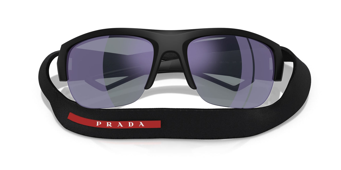 Prada Linea Rossa SPS A01 Matte Black/Dark Blue Violet Mirror #colour_matte-black-dark-blue-violet-mirror