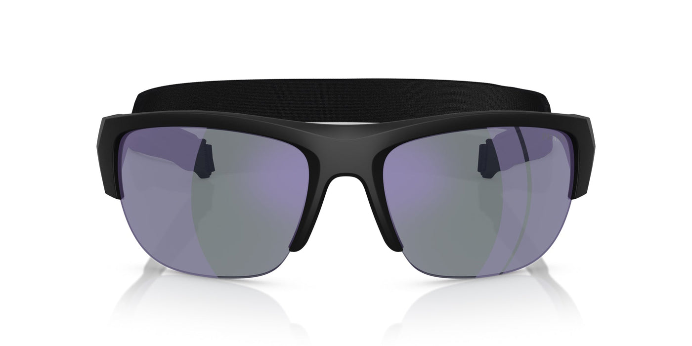 Prada Linea Rossa SPS A01 Matte Black/Dark Blue Violet Mirror #colour_matte-black-dark-blue-violet-mirror