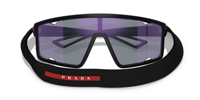 Prada Linea Rossa SPS A03 Matte Black/Dark Blue Violet Mirror #colour_matte-black-dark-blue-violet-mirror