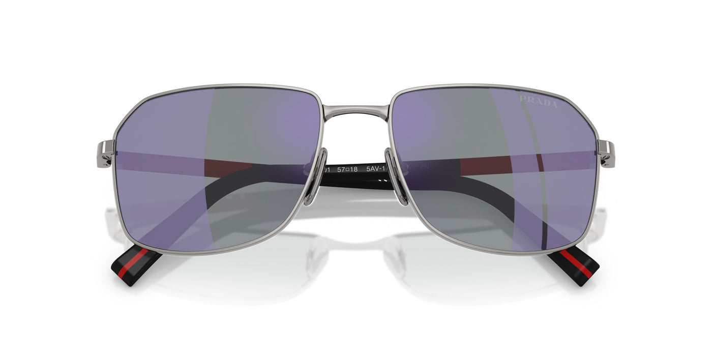 Prada Linea Rossa SPS A51 Gunmetal/Dark Blue Violet Mirror #colour_gunmetal-dark-blue-violet-mirror