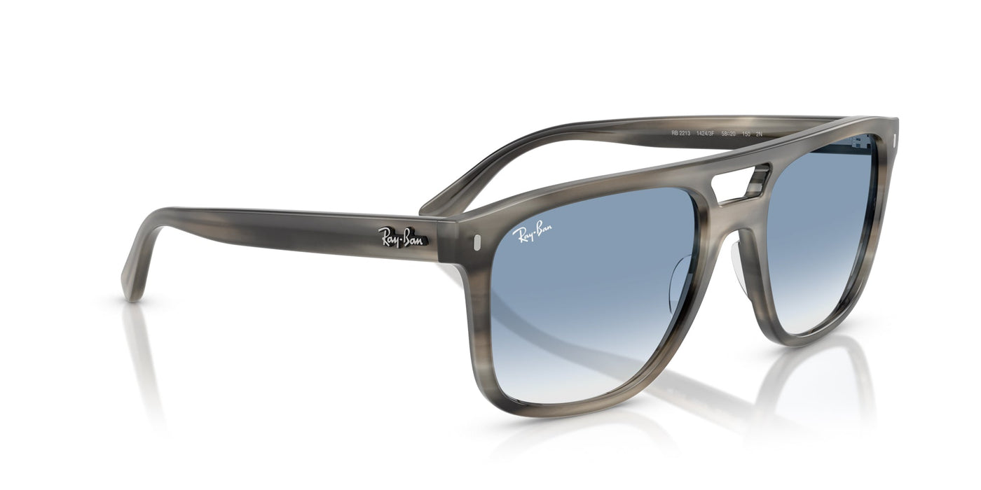 Ray-Ban RB2213 Grey Havana/Clear Blue Gradient #colour_grey-havana-clear-blue-gradient