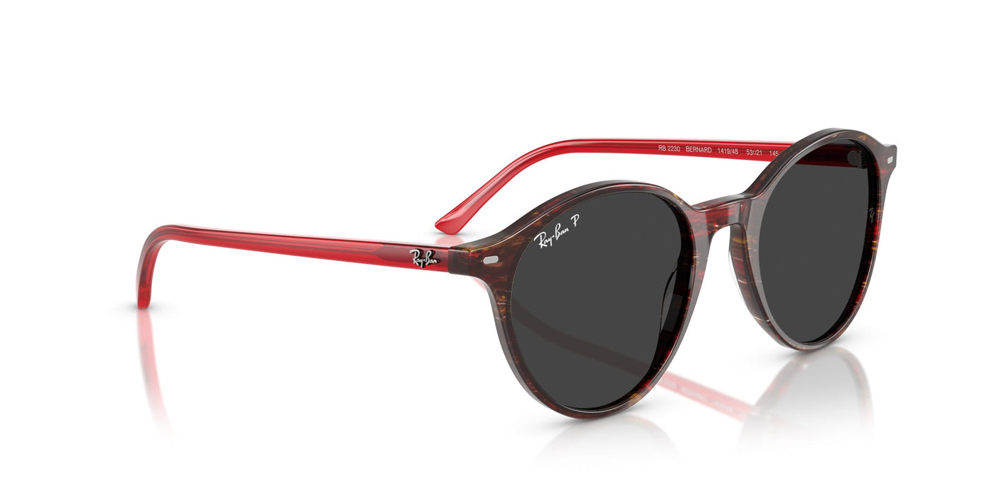 Ray-Ban Bernard RB2230 Transparent Shade Fantasy Red/Black Polarised #colour_transparent-shade-fantasy-red-black-polarised