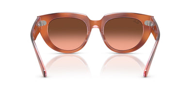 Ray-Ban Doreen RB2286 Red Havana On Transparent Multicolour/Pink Brown Gradient #colour_red-havana-on-transparent-multicolour-pink-brown-gradient