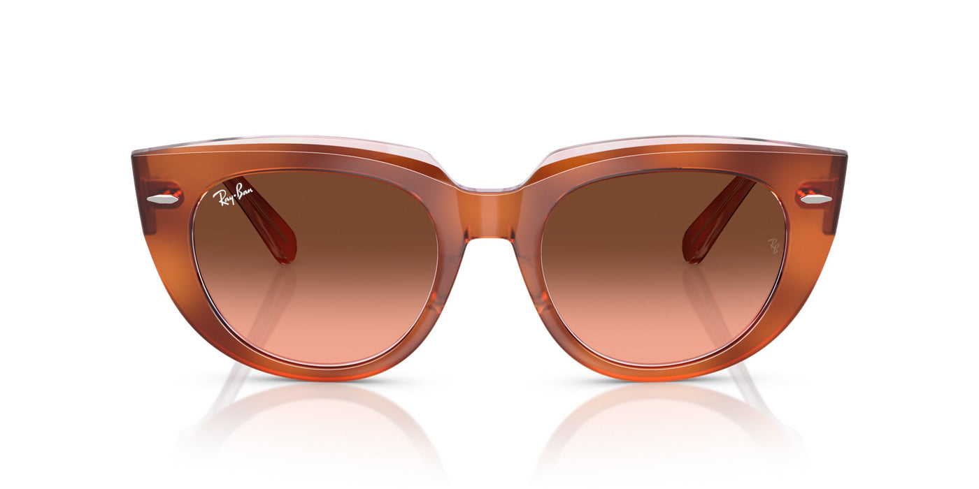 Ray-Ban Doreen RB2286 Red Havana On Transparent Multicolour/Pink Brown Gradient #colour_red-havana-on-transparent-multicolour-pink-brown-gradient