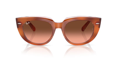 Ray-Ban Doreen RB2286 Red Havana On Transparent Multicolour/Pink Brown Gradient #colour_red-havana-on-transparent-multicolour-pink-brown-gradient