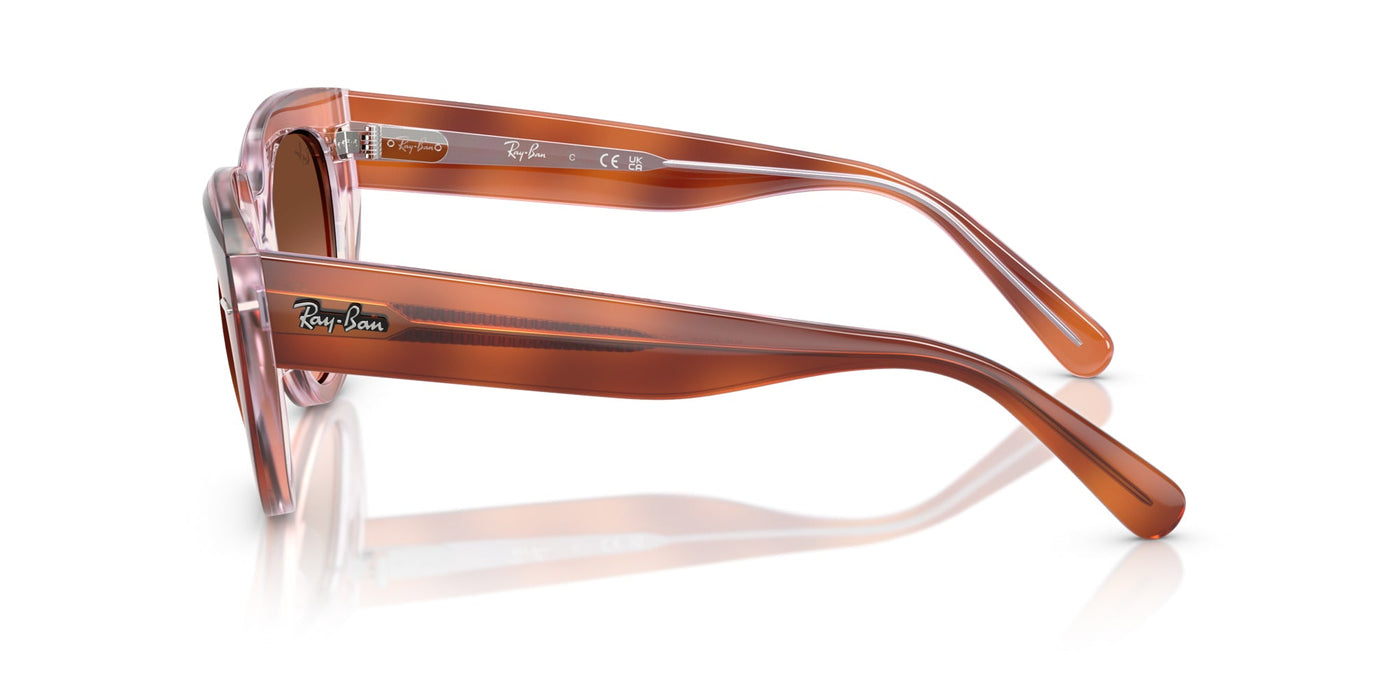 Ray-Ban Doreen RB2286 Red Havana On Transparent Multicolour/Pink Brown Gradient #colour_red-havana-on-transparent-multicolour-pink-brown-gradient