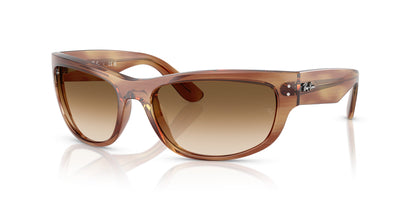 Ray-Ban Mega Balorama RB2289 Striped Brown/Clear Brown Gradient #colour_striped-brown-clear-brown-gradient