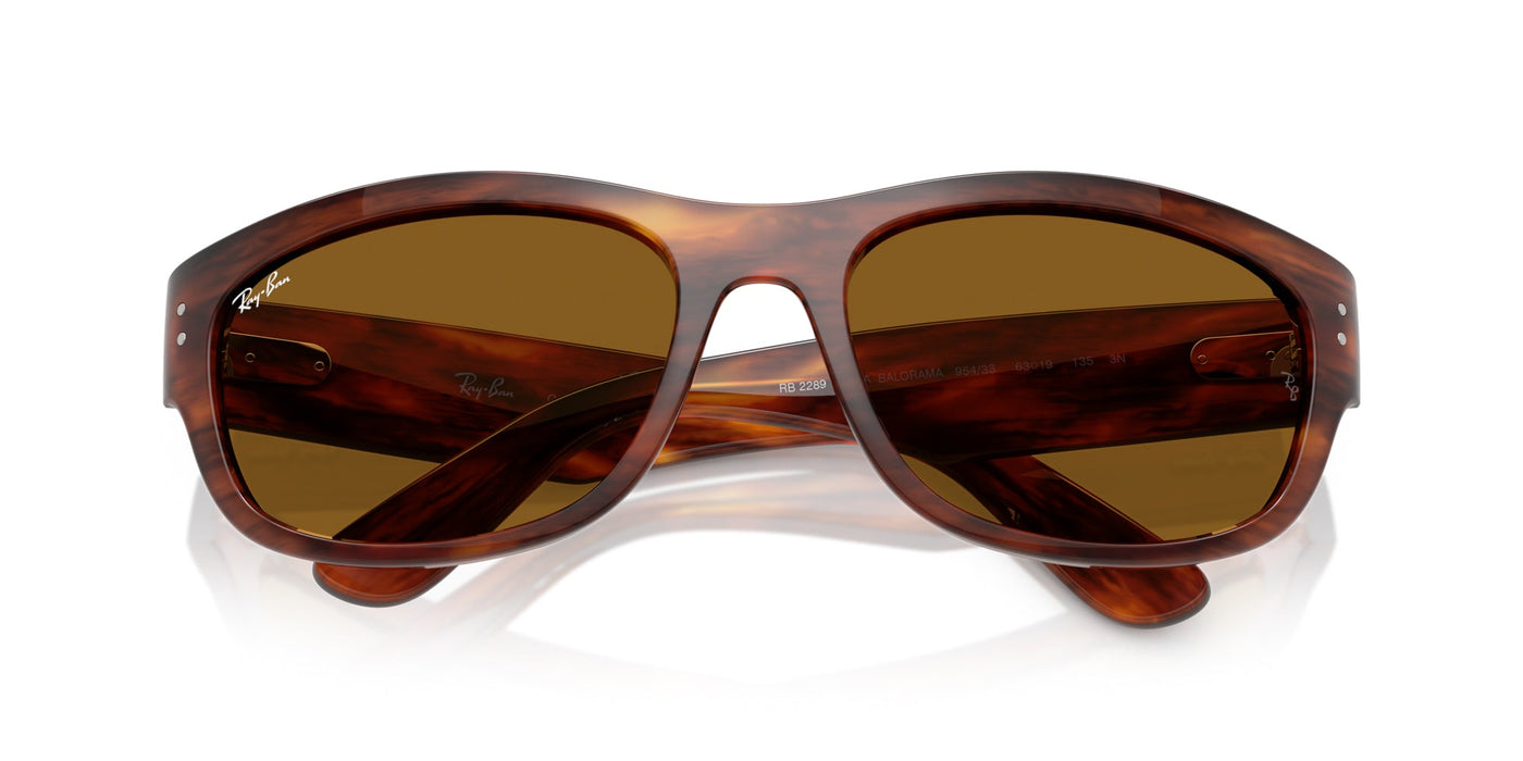 Ray-Ban Mega Balorama RB2289 Striped Havana/B-15 Brown #colour_striped-havana-b-15-brown