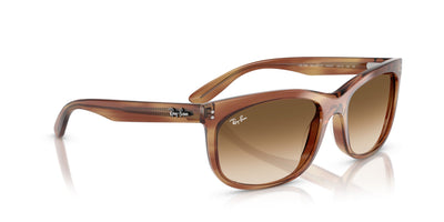 Ray-Ban Balorette RB2389 Striped Brown/Clear Brown Gradient #colour_striped-brown-clear-brown-gradient