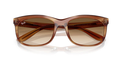 Ray-Ban Balorette RB2389 Striped Brown/Clear Brown Gradient #colour_striped-brown-clear-brown-gradient