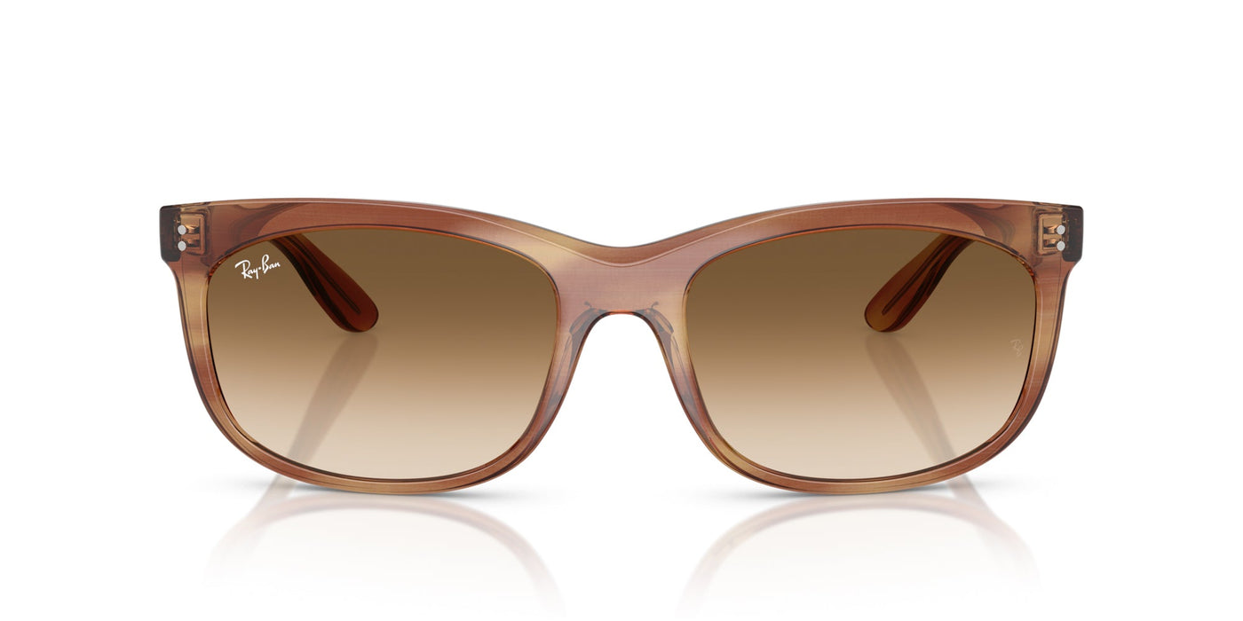 Ray-Ban Balorette RB2389 Striped Brown/Clear Brown Gradient #colour_striped-brown-clear-brown-gradient