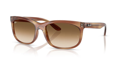 Ray-Ban Balorette RB2389 Striped Brown/Clear Brown Gradient #colour_striped-brown-clear-brown-gradient