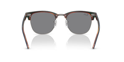 Ray-Ban Clubmaster RB3016 Blue on Havana-Gunmetal/Dark Grey #colour_blue-on-havana-gunmetal-dark-grey