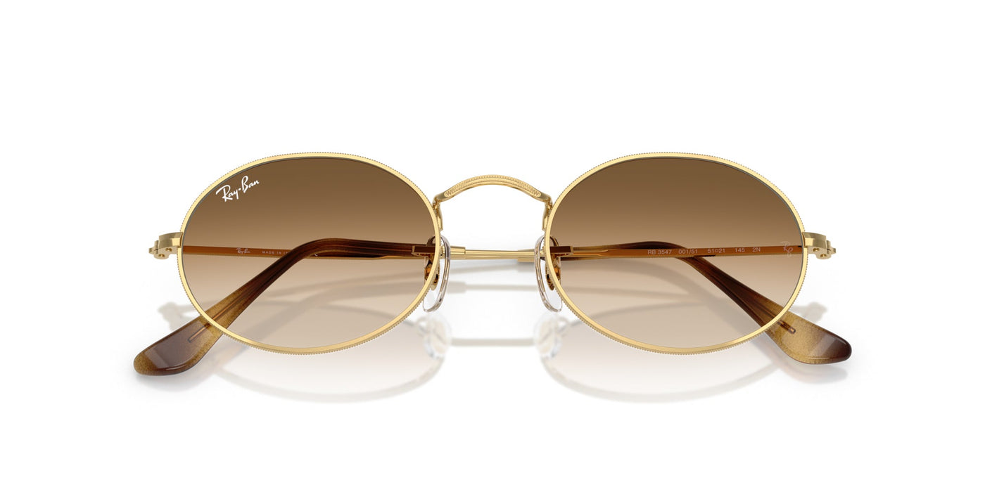 Ray-Ban RB3547 Arista Gold/Clear Brown Gradient #colour_arista-gold-clear-brown-gradient