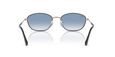 Ray-Ban RB3749 Black On Rose Gold/Clear Blue Gradient #colour_black-on-rose-gold-clear-blue-gradient